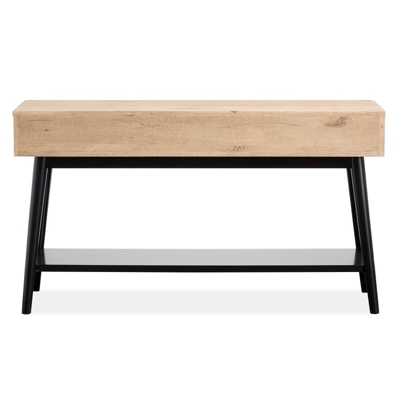 Magnussen Home Fletcher Driftwood Rectangular Sofa Table - 50''W x 17''D x 28''H