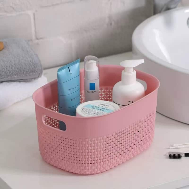 HANAMYA Storage Basket Organizer with Handle, Set of 4