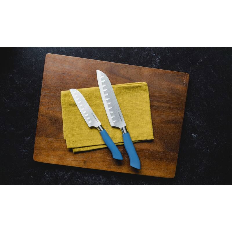Dura Living EcoCut 2-Piece Santoku Knife Set , Eco-Friendly Handles with Blade Guards