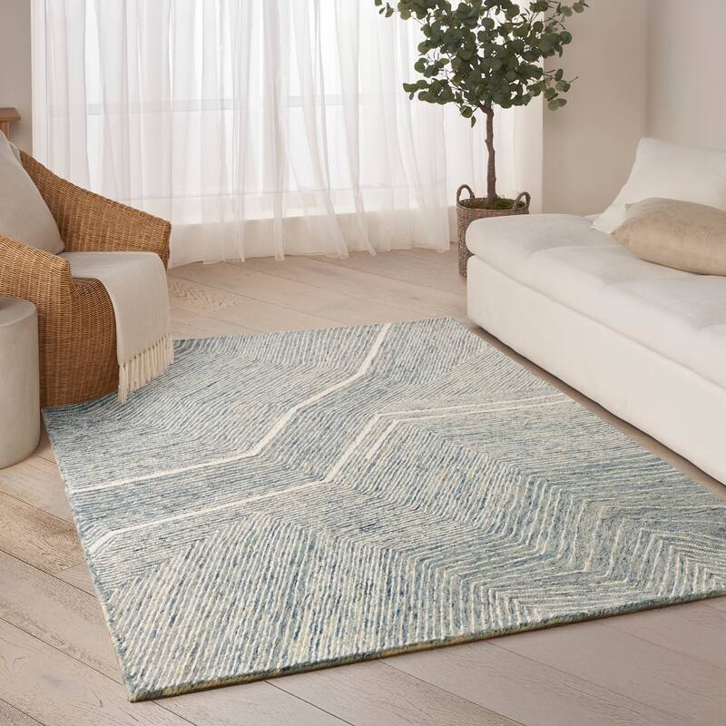 DKNY Pure Angles Indoor only Abstract Area Rug
