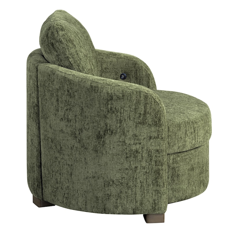 Studio Living Myers Large Accent Chair in Boucle Fabric