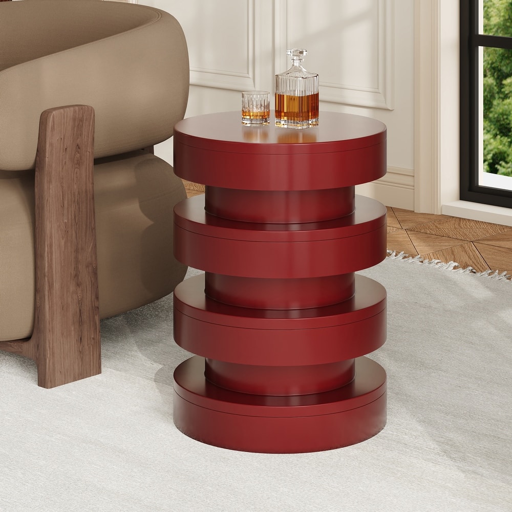 Christopher Knight Home - Aurex Modern Outdoor MGO Side Table with 3-Tier Sculptural Design