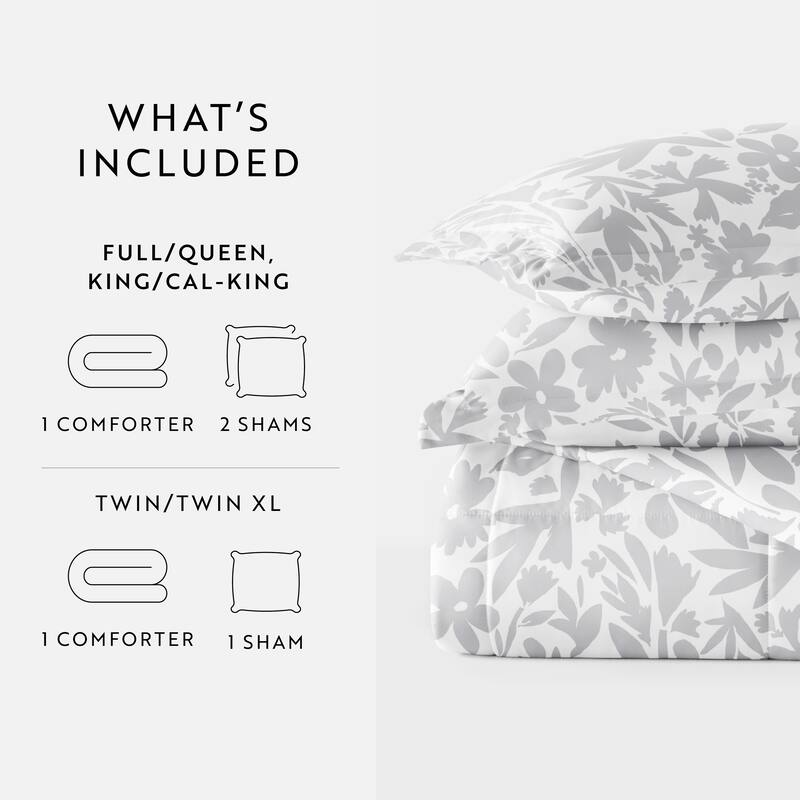 Becky Cameron Premium Abstract Garden Patterned Comforter Set