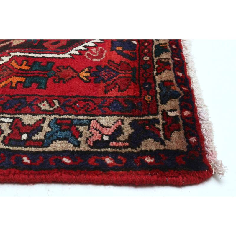 ECARPETGALLERY Hand-knotted Anadol Dark Navy Wool Rug - 3'5 x 9'1