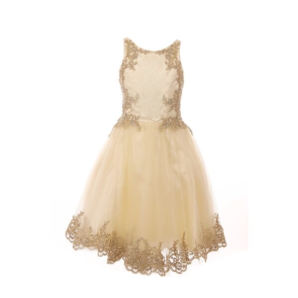 champagne junior dresses
