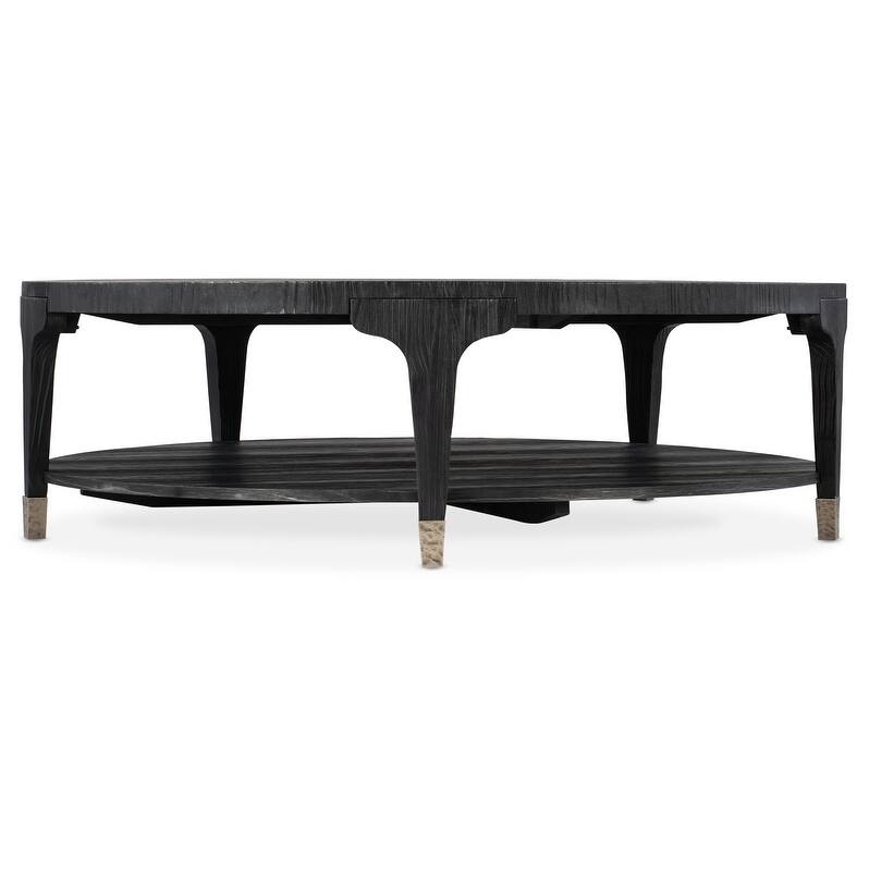 Hooker Furniture 6033-80111-99 Chapman 60" Diameter Coffee Table - Charred Black