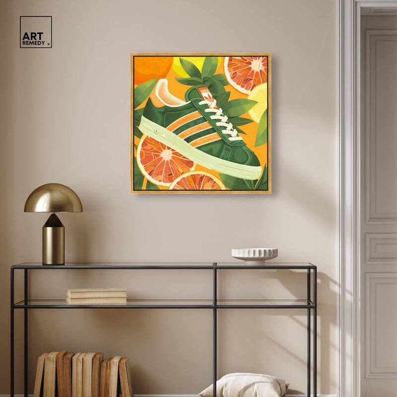 Citrus Sneaker Canvas by Art Remedy