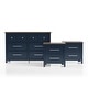 preview thumbnail 12 of 12, Furniture of America Althea Modern Farmhouse 3-Piece Wood Dresser and 2 Nightstand Bedroom Set