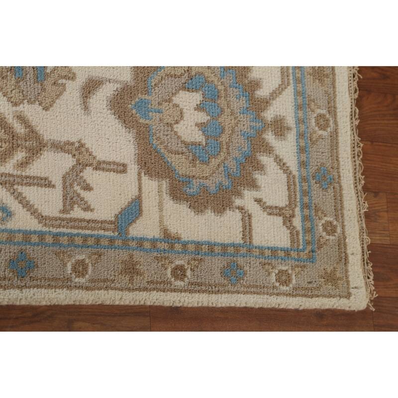 Oushak Indian Area Rug Handmade Wool Carpet - 8'0"x 10'2"