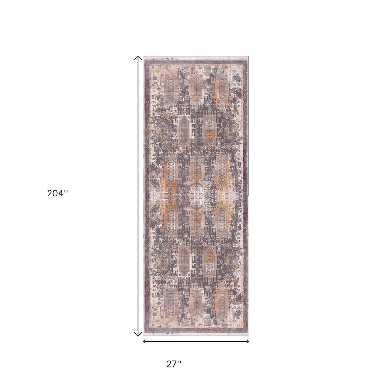 HomeRoots Southwestern Southwest Runner Area Rug