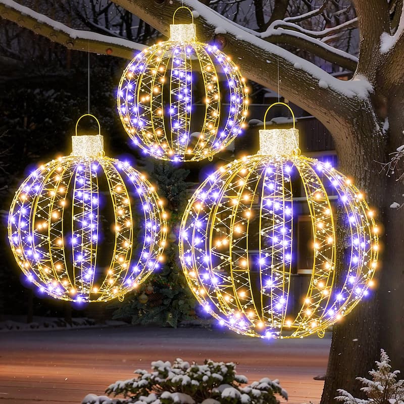 Futzca Christmas Light Holiday Reindeer & Sleigh