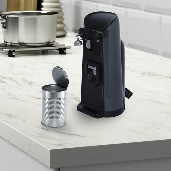 Electric Commercial Can Opener Automatic Smooth Edge Stainless Steel  Hands-Free