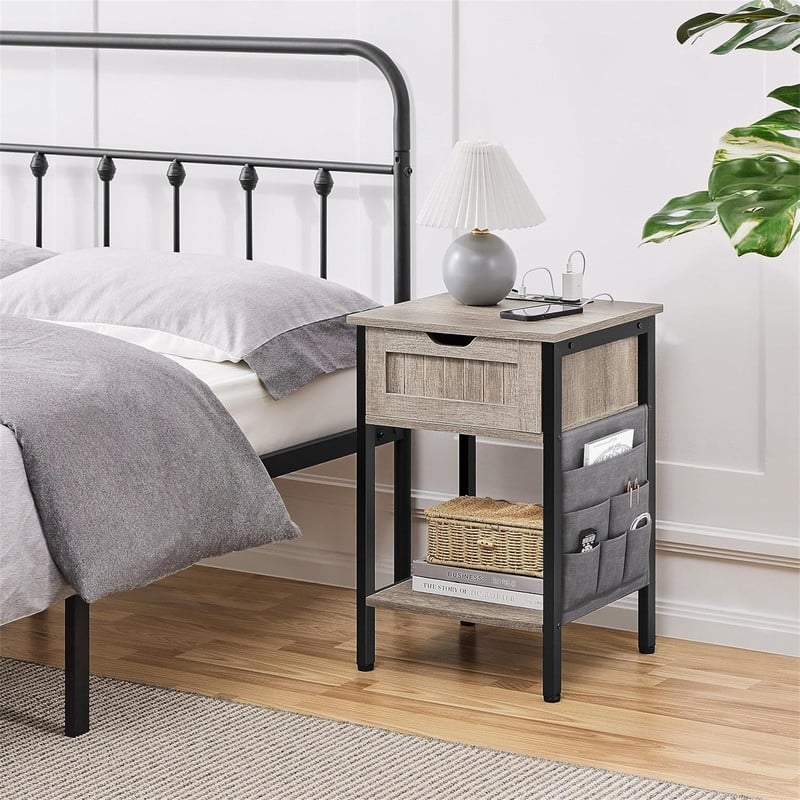 Nightstand with Charging Station
