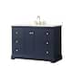 Option Dark Blue / White Quartz Top / Brushed Gold