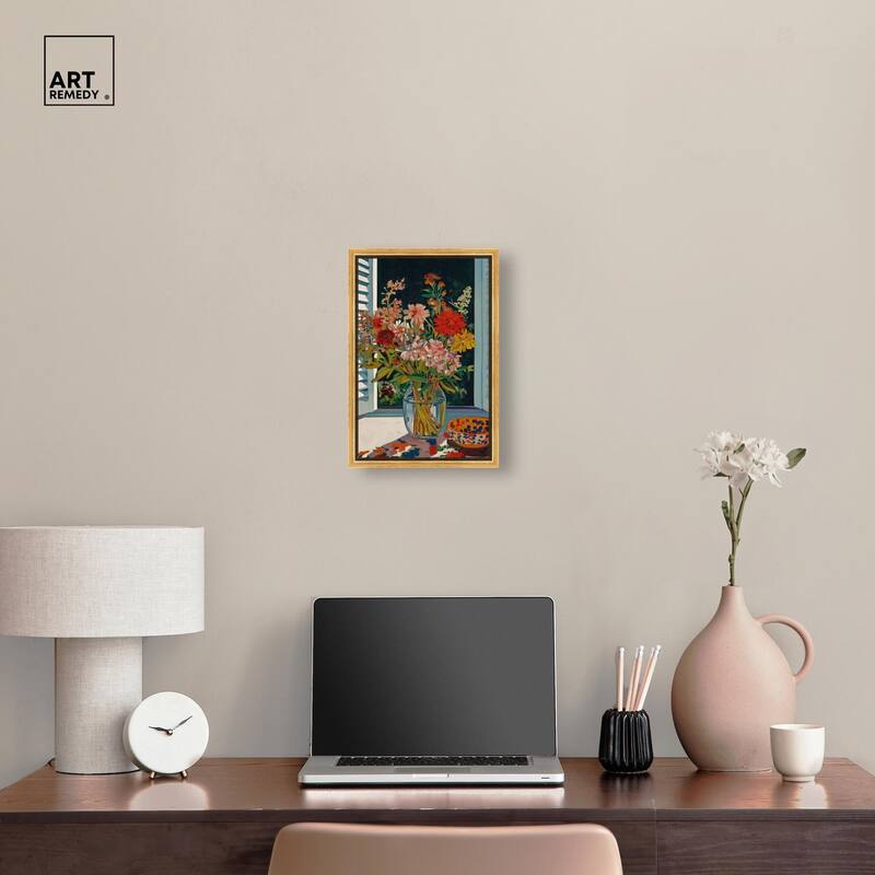 Vase on a Windowsill Canvas by Art Remedy