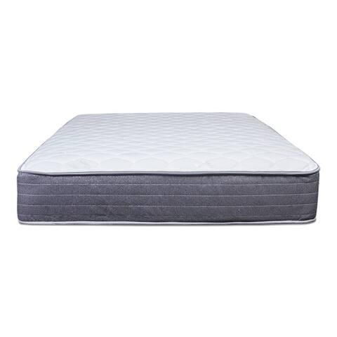 Onetan, 11-Inch Medium Tight top Pocket Coil Hybrid Foam Encased Mattress, with optional 4" or 8" Wood Box Spring set.