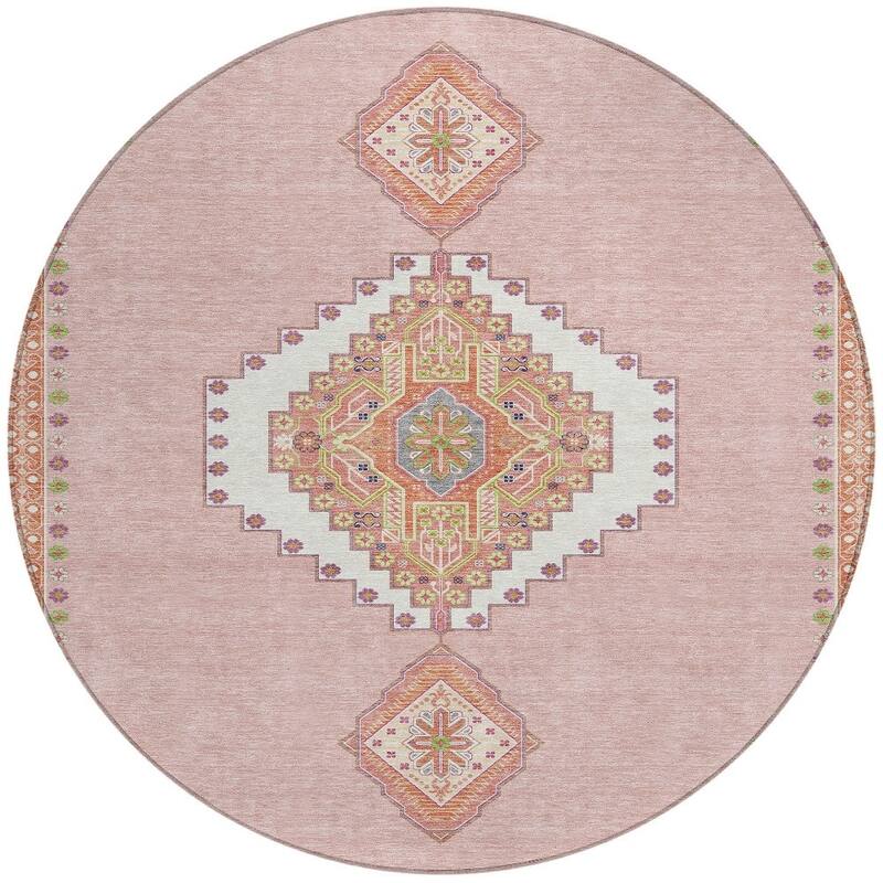 HomeRoots Oriental Traditional Rectangle Outdoor Rug