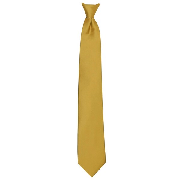 Jacob Alexander Men/'s Pre-Tied Ready Made Solid Color Clip-On Neck Tie