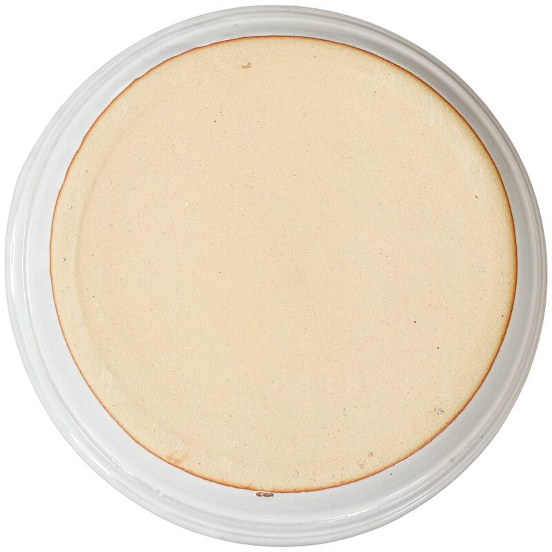 Sunnydaze Set of 2 Glazed Ceramic Planter Saucers - 9"