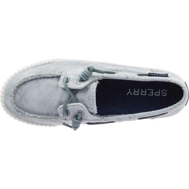 light blue sperrys women's