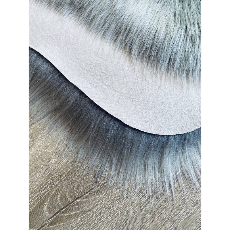 Legacy Home Faux Sheepskin Square Shag Area Rug