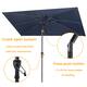 VredHom 9 x 5 Ft Outdoor Rectangular Market Umbrella with Double Top