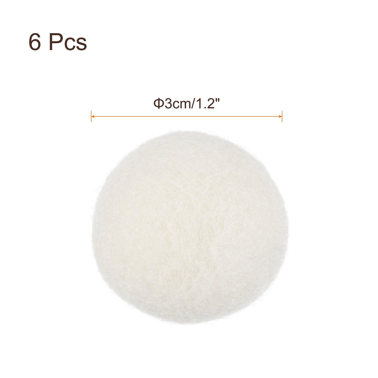 6 Pcs Dryer Balls, Wool Dryer Balls for Dryer Laundry