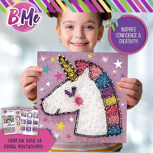 String Art Craft Mega Activity Set Makes 4 Large String Canvas