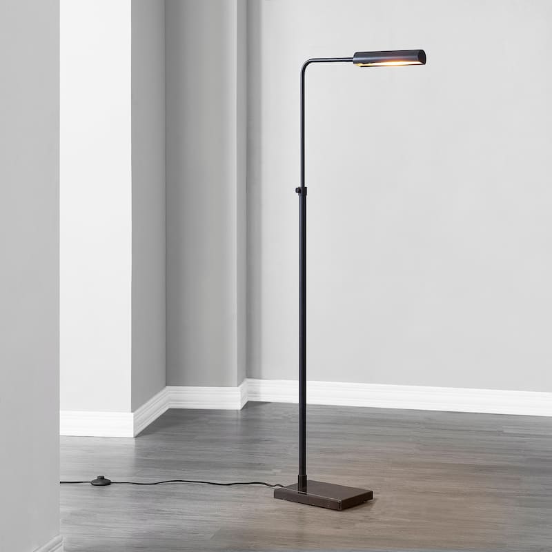 Cylindrical Channel Floor Lamp - 60" - Matte Black