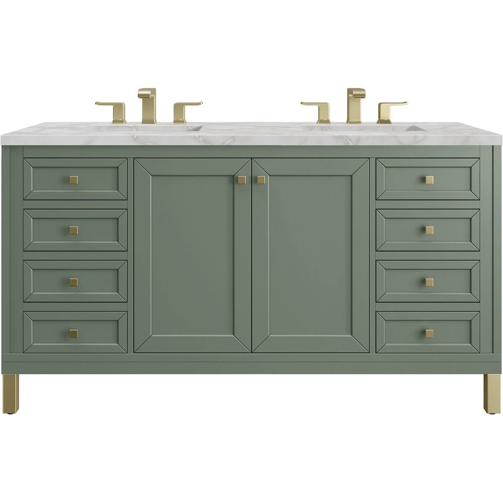 James Martin Vanities 503-V60D-FVSL Chicago 60" Free Standing Double