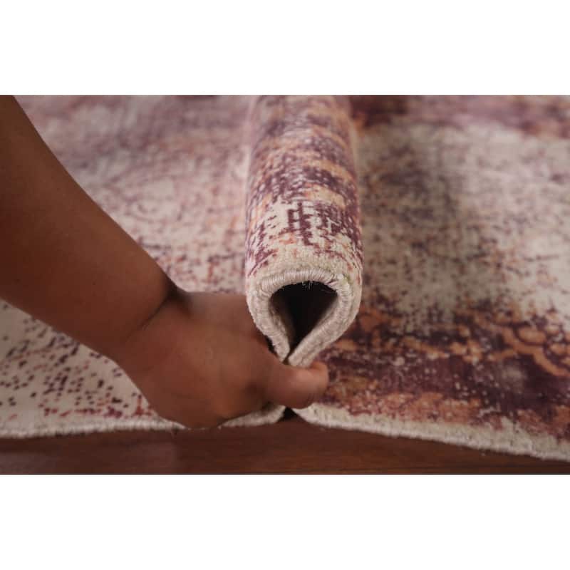 Abstract Modern Area Rug Hand-Knotted Wool Carpet - 4'10"x 7'8"