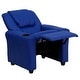 preview thumbnail 28 of 189, Contemporary Kids Recliner with Cup Holder and Headrest - 24"W x 21.5" - 36.5"D x 27"H