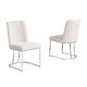preview thumbnail 20 of 18, Best Quality Furniture Boucle 2pc Chairs Chrome Legs