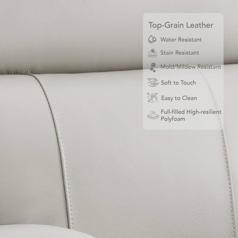 Spruce & Spring Gavin Power Genuine Leather Recliner Chair Zero-Gravity Recliner