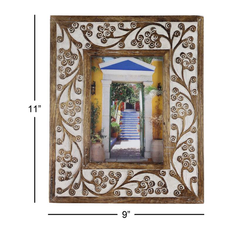 Mango Wood Handmade Photo Frame - Brown - Roche River Decor