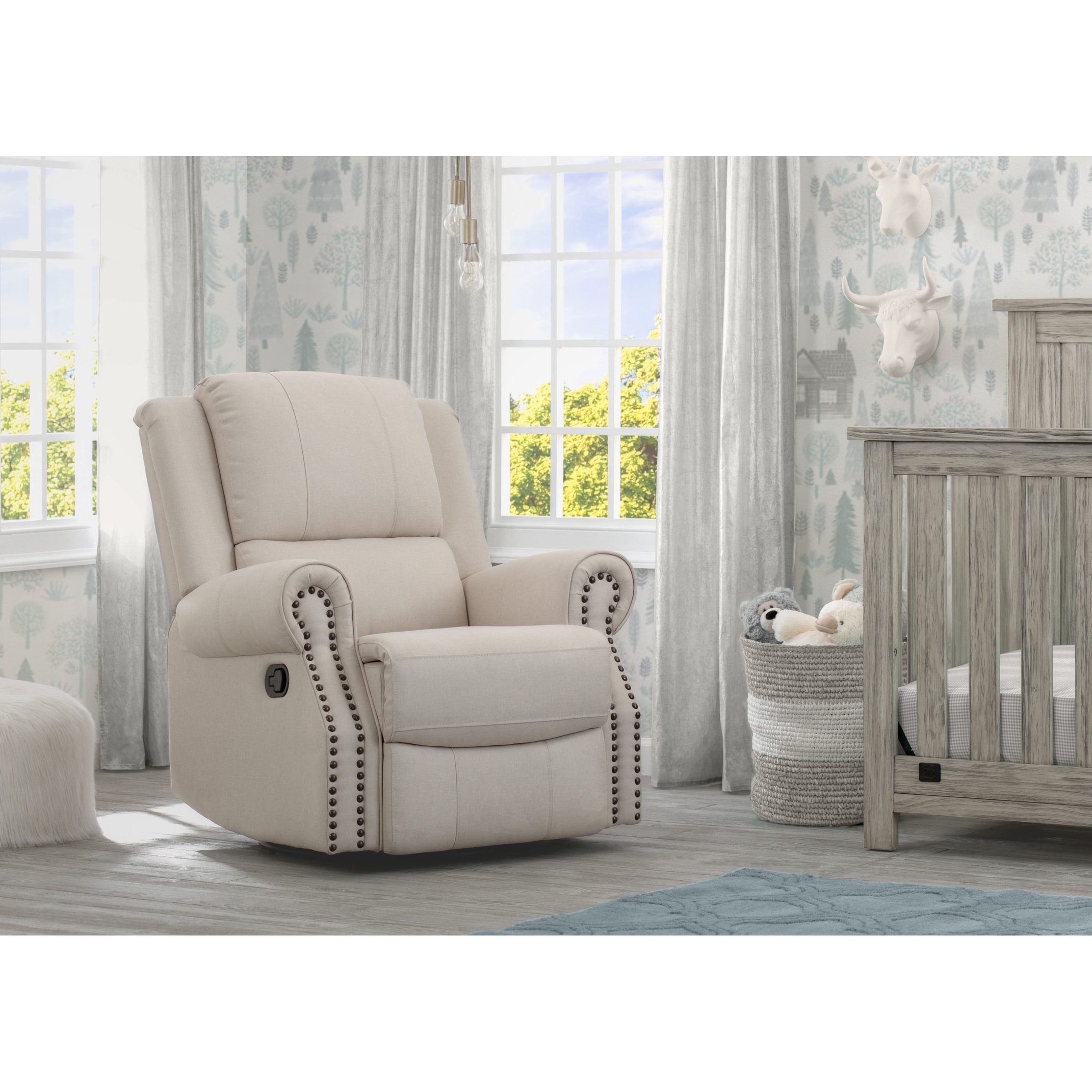 Delta children drake cheap nursery glider swivel recliner
