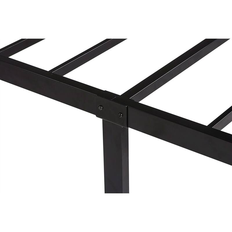 Black Metal Twin XL No Box-Springs Needed Platform Bed Frame Perfect for Any Room