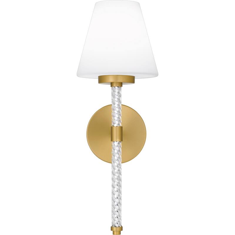 Andrea 1-Light Brushed Gold Wall Sconce