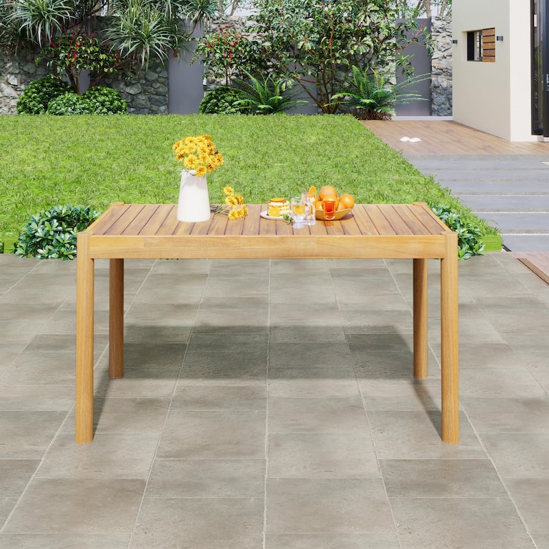 Christopher Knight Home Acacia Patio Dining Table - Light Teak