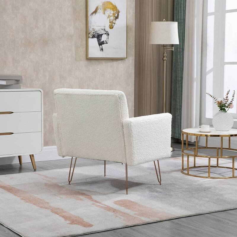 Modern Upholstered Velvet Accent Chair