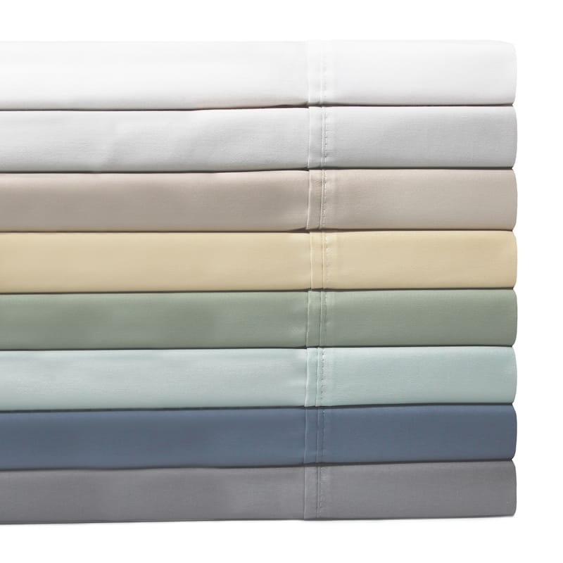 400 Thead Count Pleated Cotton Sheet Set Extra Pillowcases