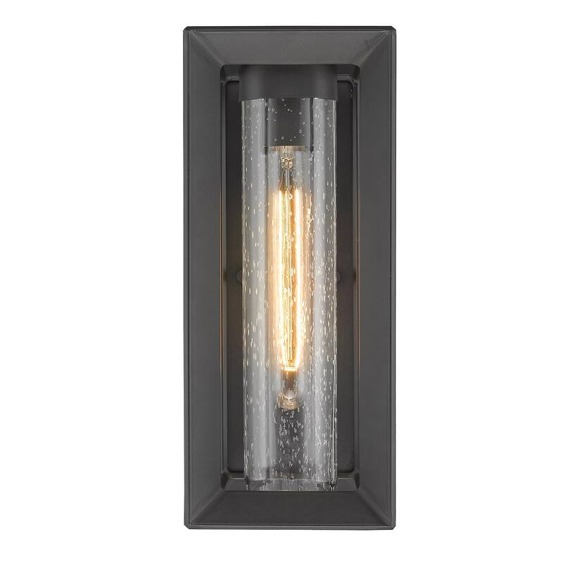 Smyth 14" Tall UV-coated Outdoor Wall Sconce with Glass Shade