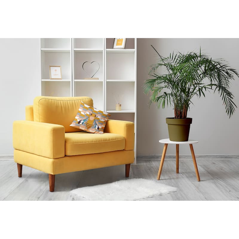 Bee and Comb Decorative Throw Pillow