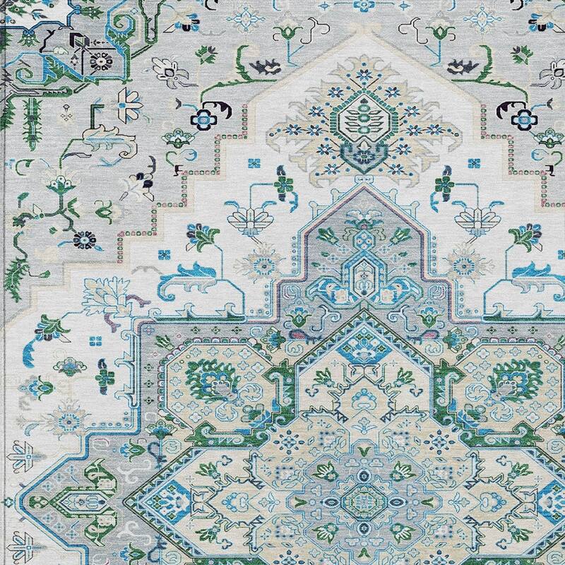HomeRoots Oriental Traditional Rectangle Outdoor Rug