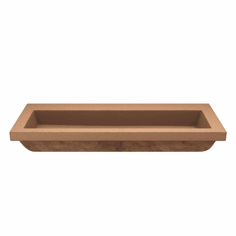 Trough 48-inch NativeStone Drop-in Double Bathroom Sink - 48" x 19" x 5"