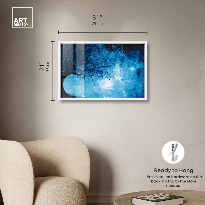Fire and Ice Tree II Shadowbox by Art Remedy