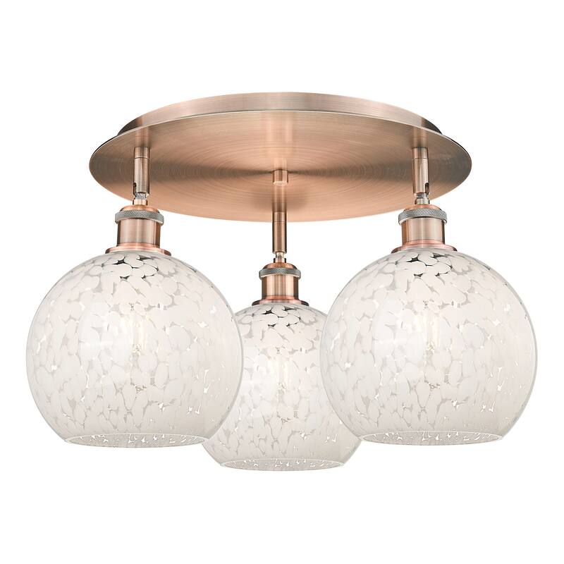 Innovations Lighting 516-3C-11-20-White Mouchette-Ceiling Fixture