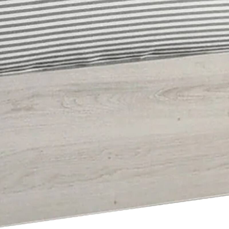 Cuzzy Full Platform Bed with Panel Headboard, Low Profile White Wood