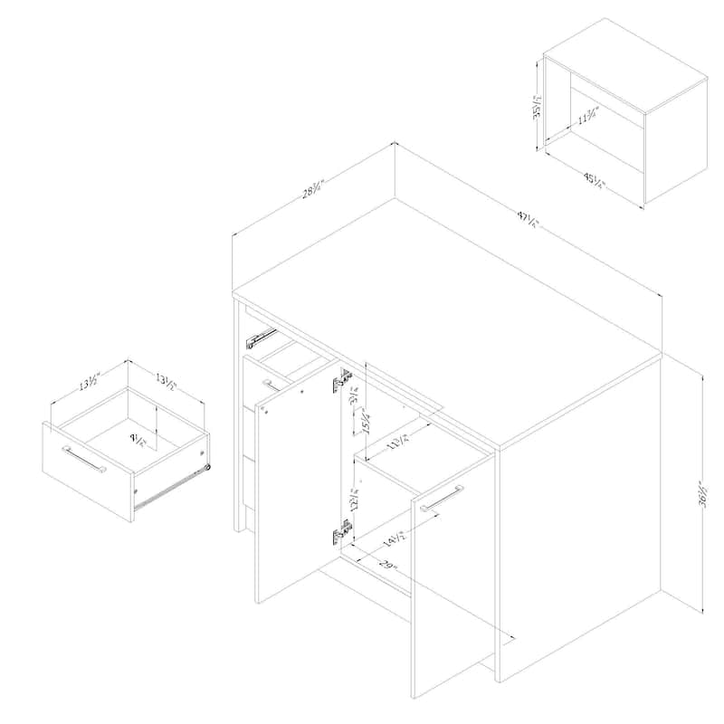 South Shore Myro Kitchen Island