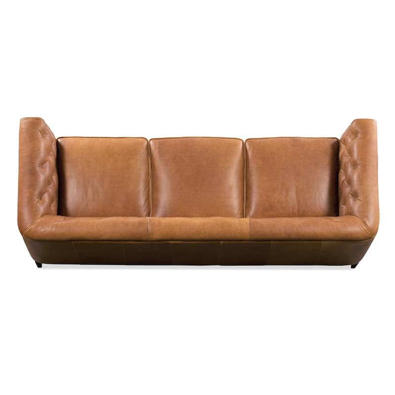 Poly & Bark Essex 89" Sofa - Full Grain Genuine Italian Leather